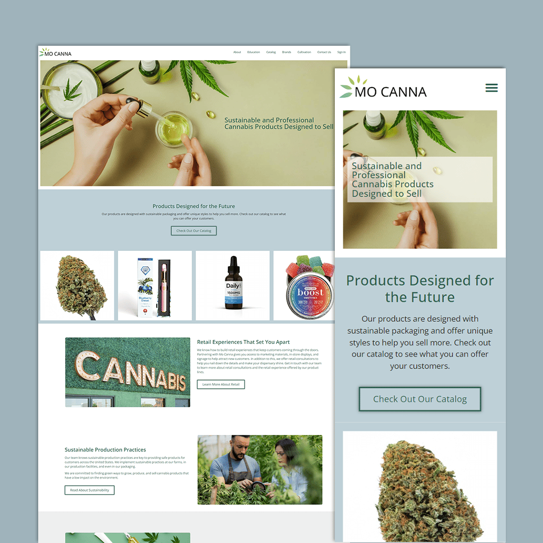 Online Cannabis Manufacturer Demo